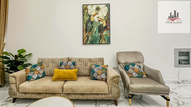 Sharjah, New Muwailih, two-bedroom apartment, hall, kitchen, two bathrooms and balcony64051029022209114