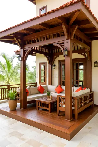 Stylish Outdoor Wooden Pergola