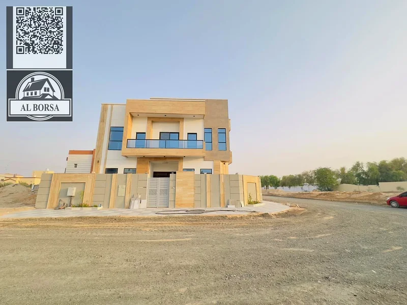 فيلا للإيجار في أفضل المواقع السكنية في منطقة الهيليو 2 مع مكيفات، وماء وكهرباء مباشرة على شارع الشيخ محمد بن زايد64051896000386111