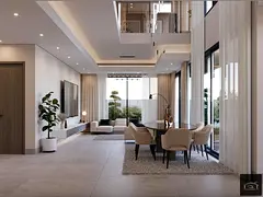 freehold  luxury villa standalone , 4 bedrooms majlis maid room, smart system close to Dubai