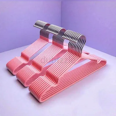 20 pc Pink Clothing Hangers - Perfect for Organizing Your Wardrobe!