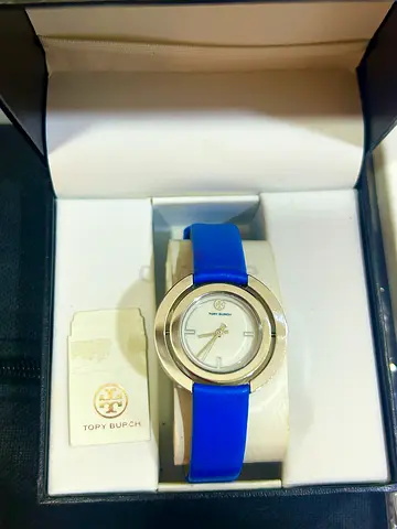 Tory Burch new blue strap rotating watch Evel Eye