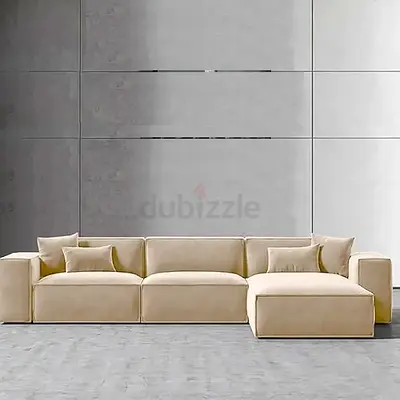 Luxurious Beige L-Shaped Sofa for Ultimate Comfort