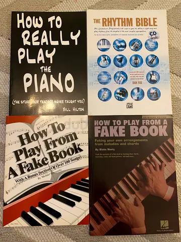 4 piano books new