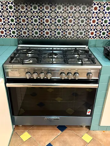 GLEMGAS 90X60cm Gas Cooker stove with Electric Multifunction Oven Full Safety SB9612VI-FSCD