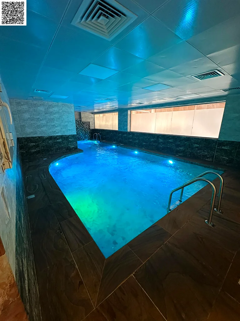 Free gym and swimming pool access | One month free rent | Luxurious one-bedroom apartment in Al Muwiyah 3, Ajman | Balcony with open view64052001268099110