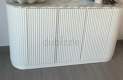 Stylish White Wave Cabinet for Chic Home Decor