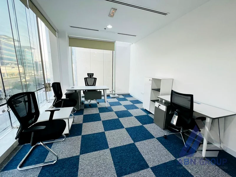 Huge Layout Office for Rent + Karama + Premium Location + Next to Emirates Post Office and Oud Mehta Metro Station + 10 Person Sitting64063355003650111