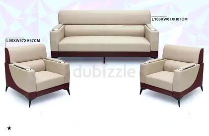 Comfortable 3-Piece Living Room Sofa Set