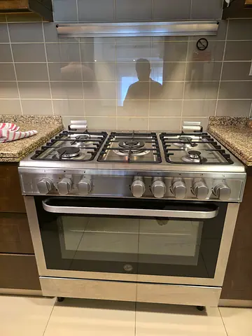 Hoover Top 5 Burners Gas Oven Electric Cooker 90x60cm Almost new