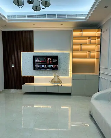 Sleek and Modern Entertainment System for Sale
