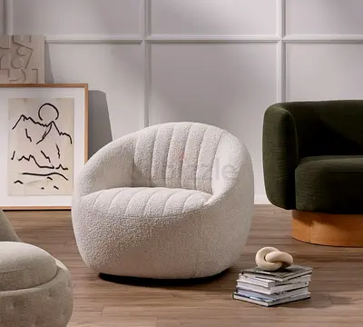 Stylish Plush Lounge Chair for Sale