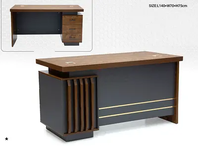 Modern Executive Office Desk with Drawer