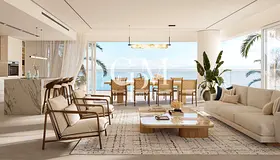 Elegant 1BR Corner Unit with Balcony &amp; Partial Beach View