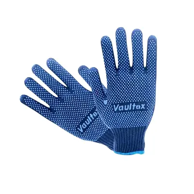 aultex Double Side Dotted Gloves 12 pcs - Blue