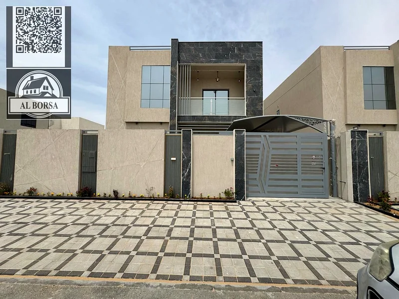 Villa for rent in Al Zahya area, first resident, 5 master bedrooms, 7 bathrooms, fully equipped main kitchen, full split air conditioning for the vill64052547207426110