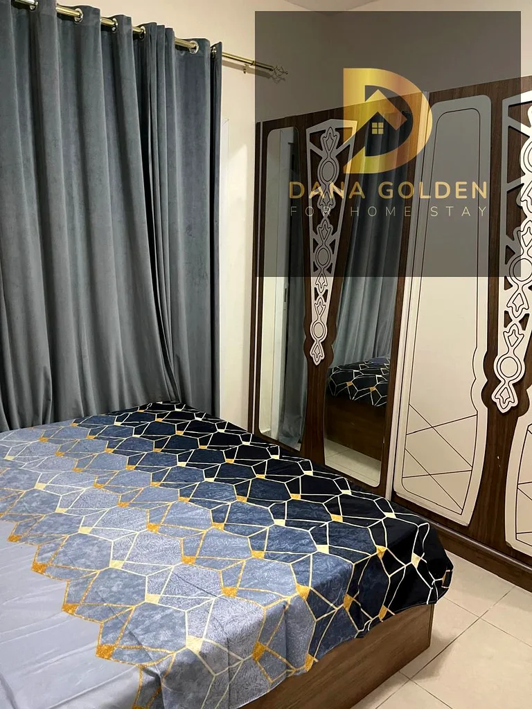 Available from today; first-time tenant.  2 bedrooms, 2 living rooms, balcony, 3 bathrooms, sea view. Al Taawon area, Sharjah. Includes maid's room, b64050909934081114
