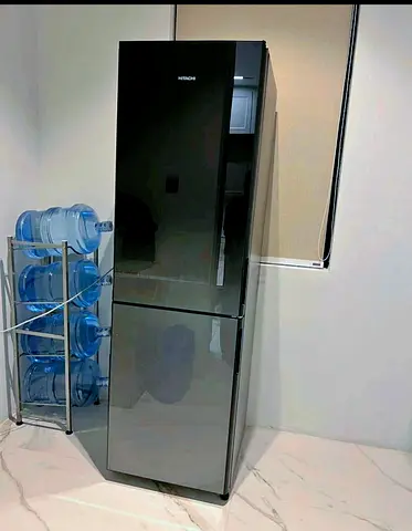 Latest premium Hitachi Black glasses Top Fridge Bottom freezer 60 cm width