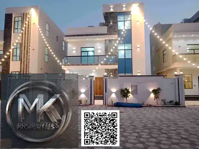 فيلا فاخرة بتصميم فاخر للبيع في الحليو عجمان موقع مميز بالقرب من الطريق الرئيسي.