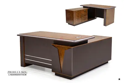 Modern Executive Study Table with Unique Design
