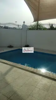 For sale, a corner villa with a swimming pool,