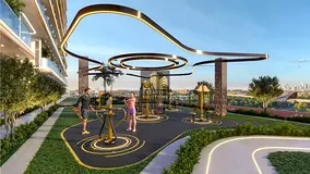 Fully Furnished | Near Metro | City Skyline View I garden view