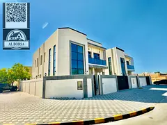 For sale in Ajman, a luxurious corner villa in Al Muwaihat 2 on Sheikh Ammar Street, negotiable, inc