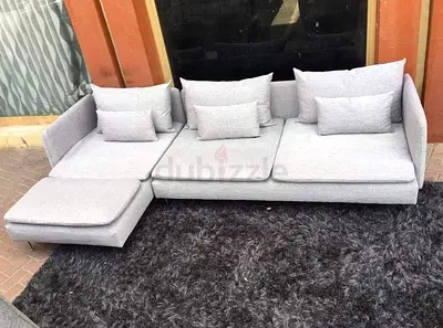 Ikea Sodhremn L Shape Sofa light gray perfect Condition