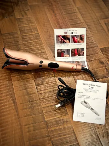 ORIGINAL Brand New CHI Spin N Curl Iron Special Edition Rose Gold (Not Used)