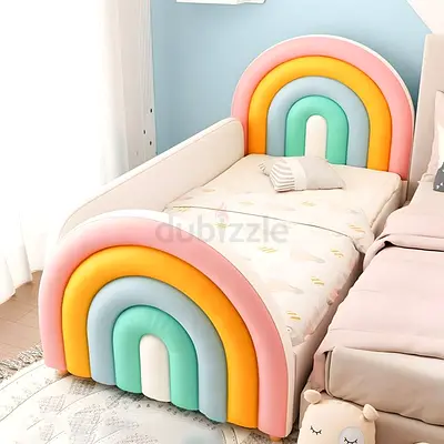 Charming Rainbow Toddler Bed for Cozy Sleep
