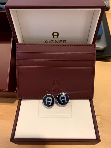 Aigner Cufflinks  Pocket Wallet for Men