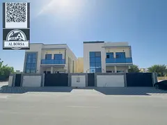 For sale in Al Muwaihat 2, a corner villa with five rooms, a living room, a hall, and a maid’s roo