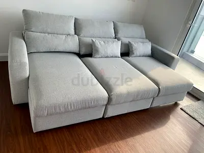 IKEA ESKILSTUNA Lshape three seat sofa bed with storage