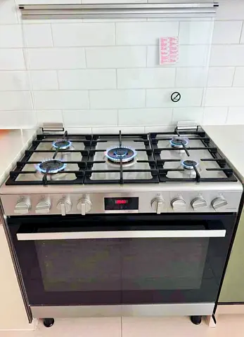 Bosch Germany technology 5 Burner Full Gas Cooker 90 cm Oven with fan premium collection