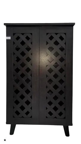 Charming Decorative Cabinet with Lattice Design