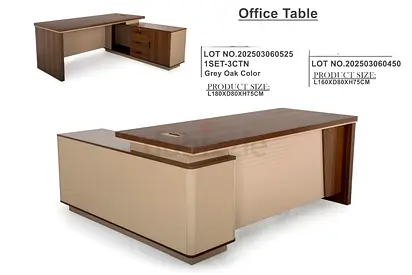 L shape modern table