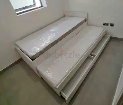 Ikea slakt bed frame with under bed and 2 storage drawers underneath