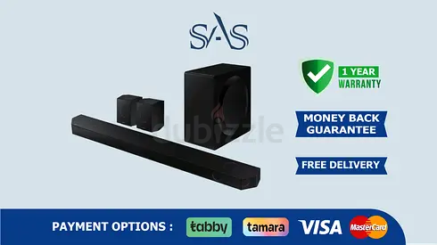 Samsung Soundbar - 11.1.4Ch - New - Free Delivery - Warranty - Q-Series Soundbar - HW-s