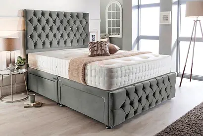 Queen Size Brand New Fully Customisable Bed with 2 Side Drawers