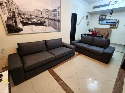 IKEA Kivik Sofa set 2 + 3 seaters dark gray color