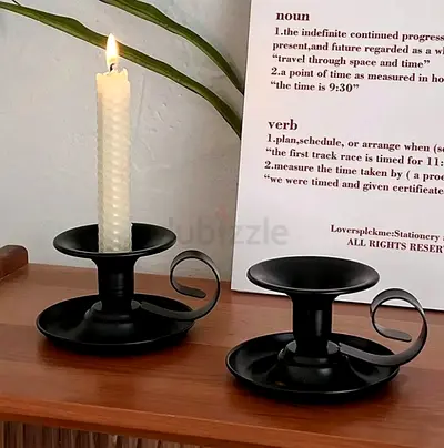New black Candle holder
