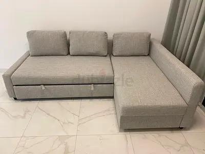 Ikea Lshaped sofa bed with storage