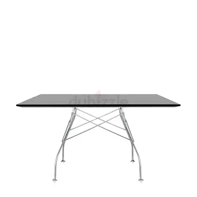 GLOSSY DINING TABLE SQUARE 118x188cm - KARTELL ITALIAN BRAND  - WAREHOUSE SALE