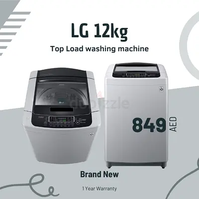 Washing Machine LG 12 kg Top-Load – Smart Inverter, Free Delivery, 1-Year Warranty