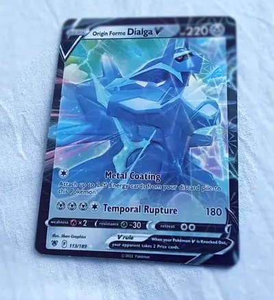 Limited Edition Pokémon Trading Card - Origin Forme Dialga V!