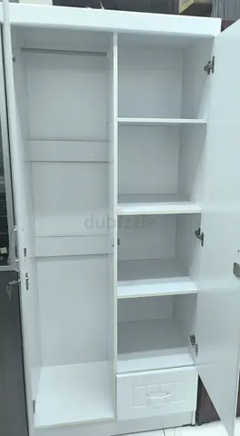 Elegant White Cabinet with Mirror and Ample Storage