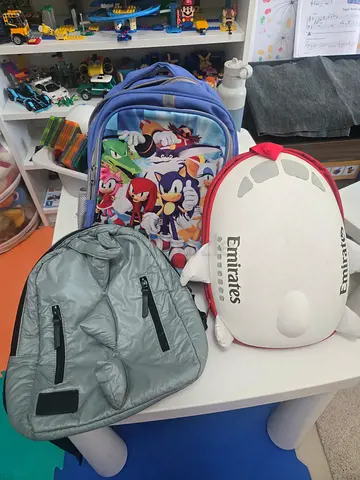 Collection of Fun and Colorful Kids Backpacks and Airplane Bag