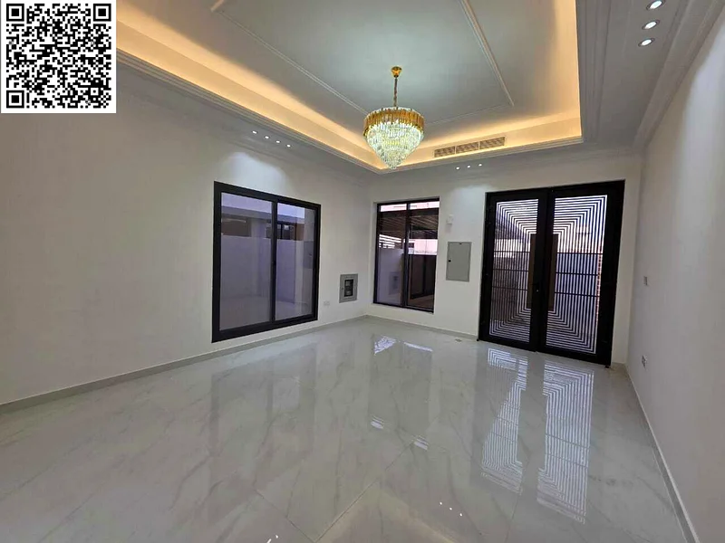The lowest price for the best villa in Ajman for annual rent, 5 rooms, 7 bathrooms and built-in wardrobes Private residential location and close64052767068546111
