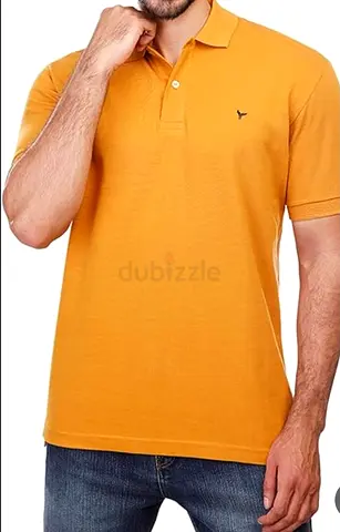 Stylish Mens Polo Shirt in Mustard Yellow