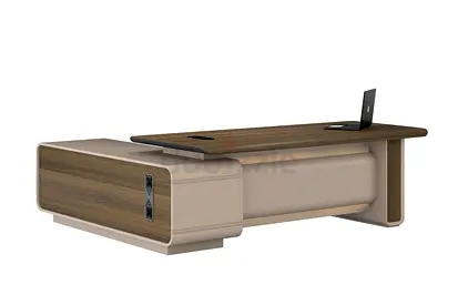 executive L shape modern table sleek model